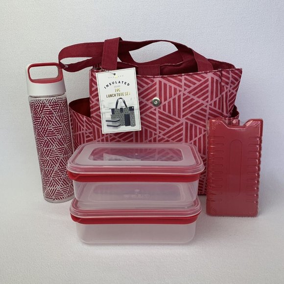 Eco One Bags New Eco One 7 Piece Insulated Tote Set Lunch Work Bag